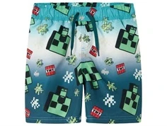 Name It badeshorts ceramic med Minecraft print